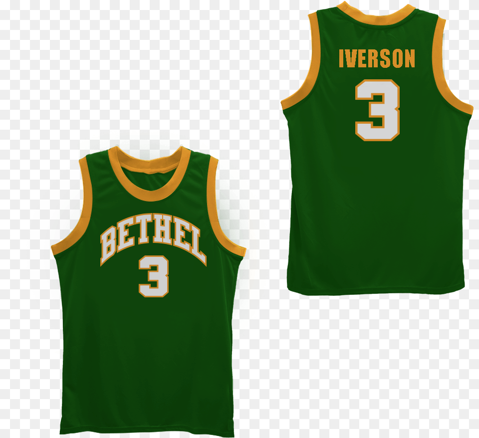 Bethel High School Basketball 3 Jersey Allen Iverson Bethel High School, Clothing, Shirt, Bib, Person Free Png Download
