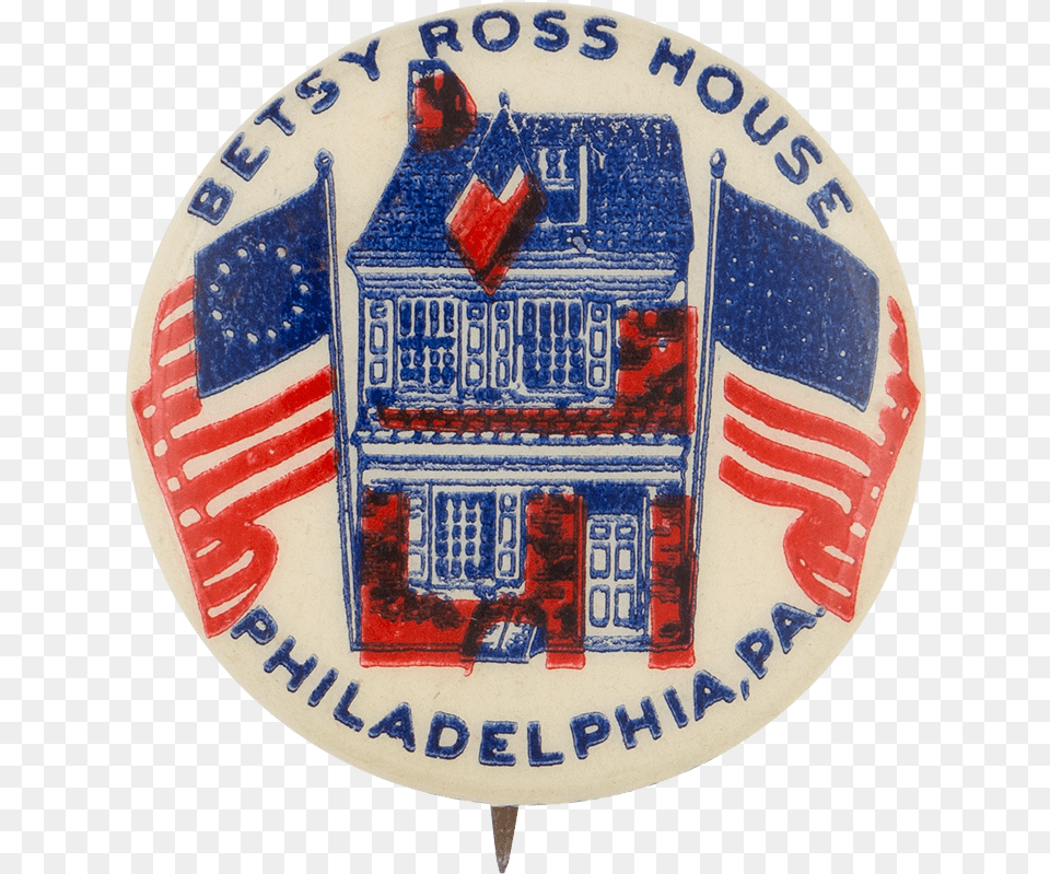 Betsy Ross House Event Button Museum Flag Of The United States, Badge, Logo, Symbol Free Png