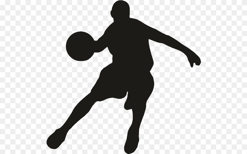 Better Basketball Wall Decal Sticker Clip Art Basketball Player, Silhouette, Adult, Male, Man Free Png Download