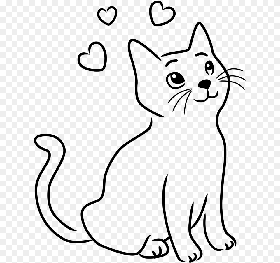 Better Cats Drawing Pictures Wealth How To Draw A Cute Cat Drawing, Nature, Night, Outdoors Png Image