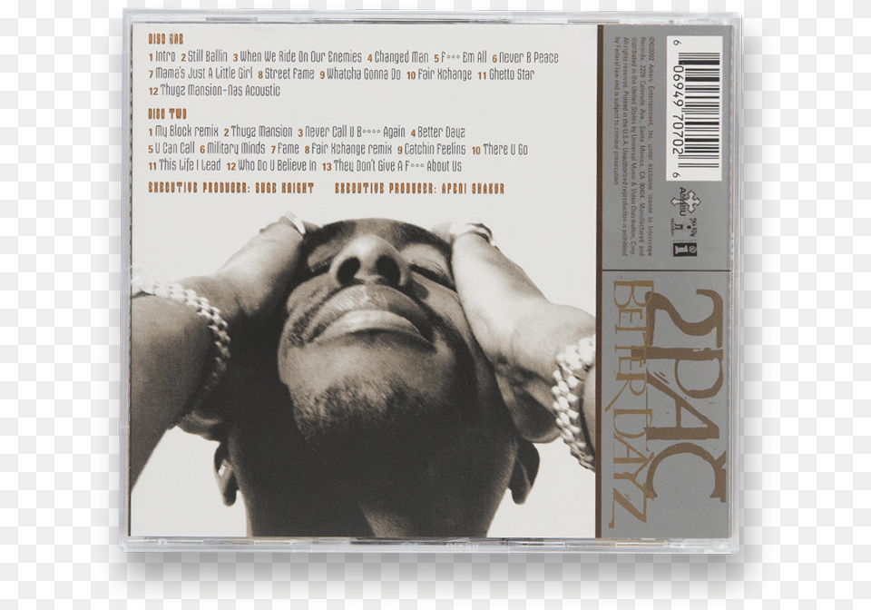 Better Dayz Back Cover Download 2pac Better Dayz Cd, Body Part, Finger, Hand, Person Png