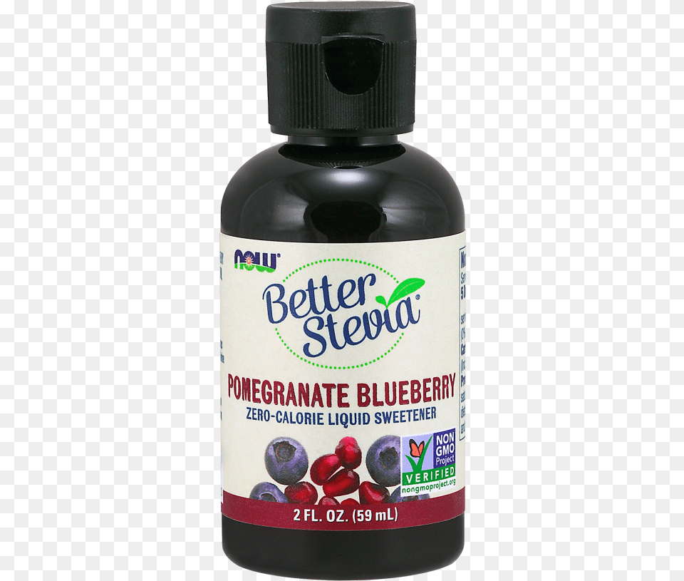 Better Stevia Liquid Pomegranate Blueberryclass Bilberry, Bottle, Food, Fruit, Plant Free Png