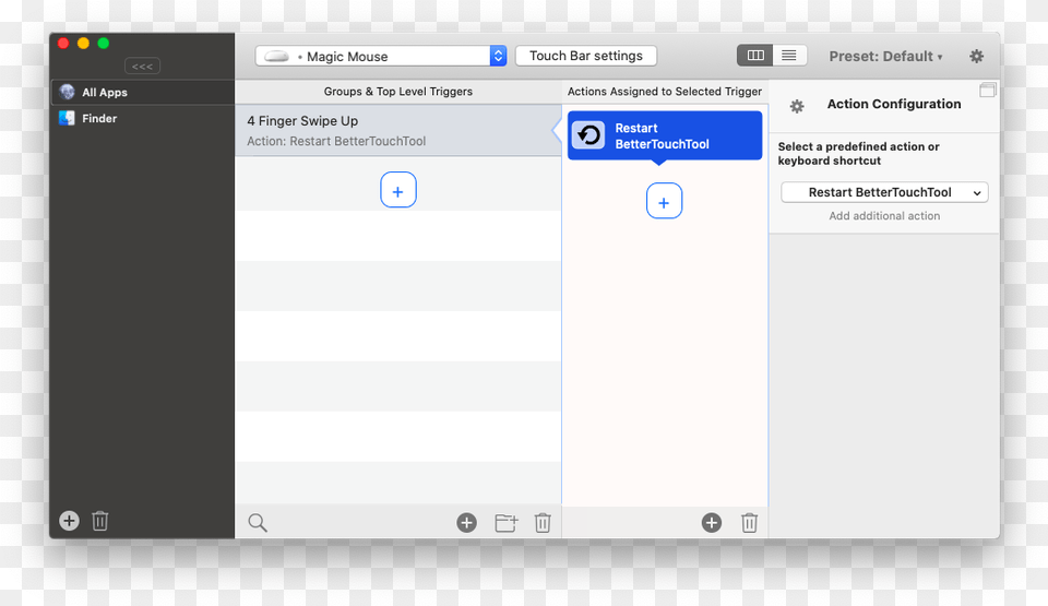 Bettertouchtool Custom Gestures Shortcuts App Mac, File, Text Free Png