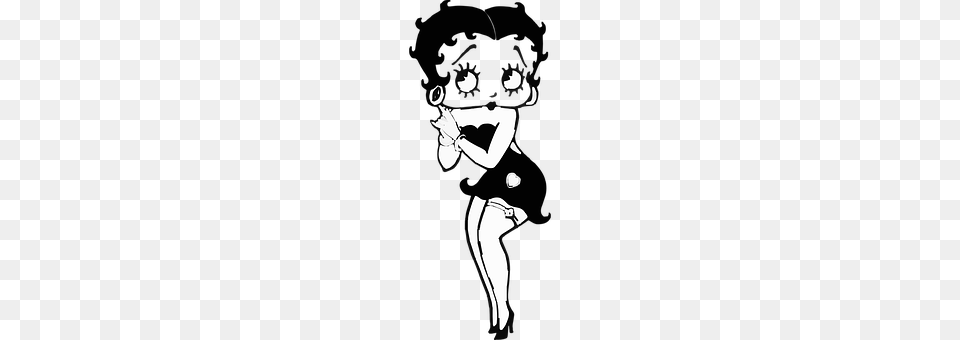 Betty Boop Stencil, Person, Book, Publication Png Image