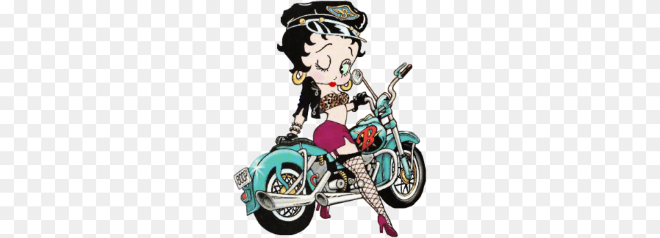 Betty Boop, Art, Motorcycle, Vehicle, Transportation Free Png
