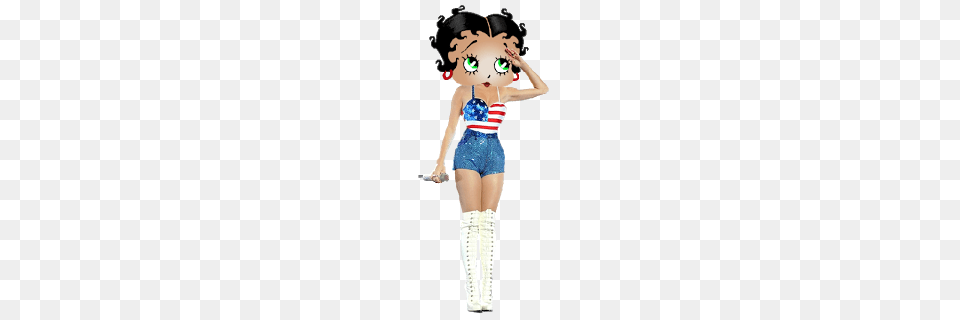 Betty Boop All American Girl Clip Art Images Betty Boop Cartoon, Clothing, Shorts, Adult, Person Png