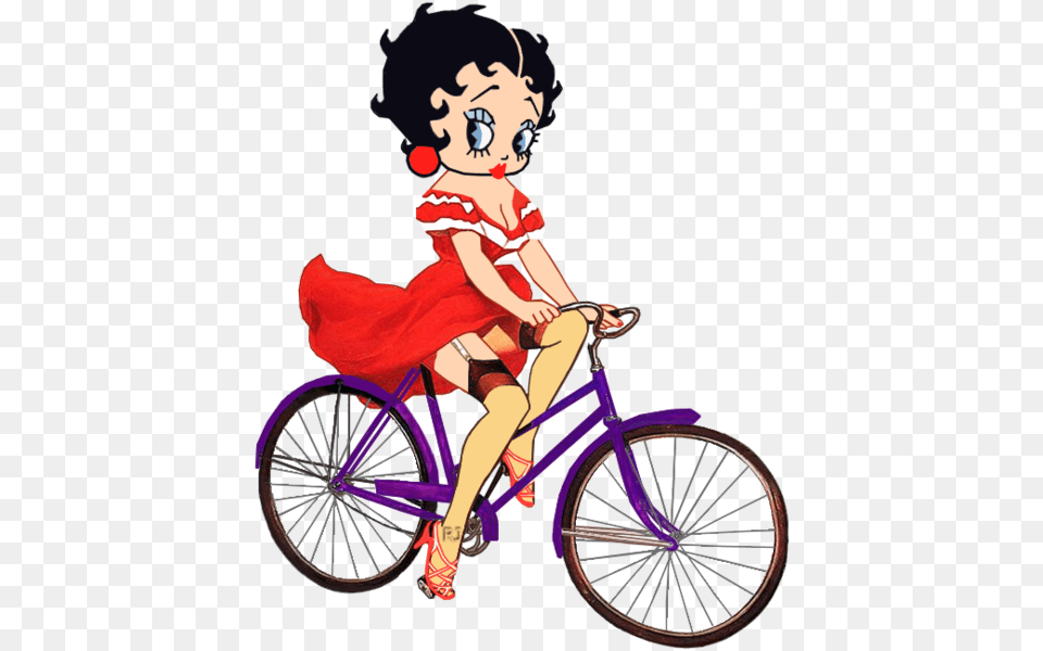 Betty Boop Bike, Adult, Wheel, Vehicle, Transportation Free Png Download