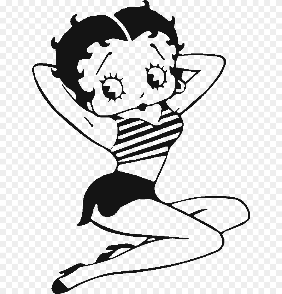Betty Boop Cartoon Clipart Of Betty Boop, Stencil Free Transparent Png