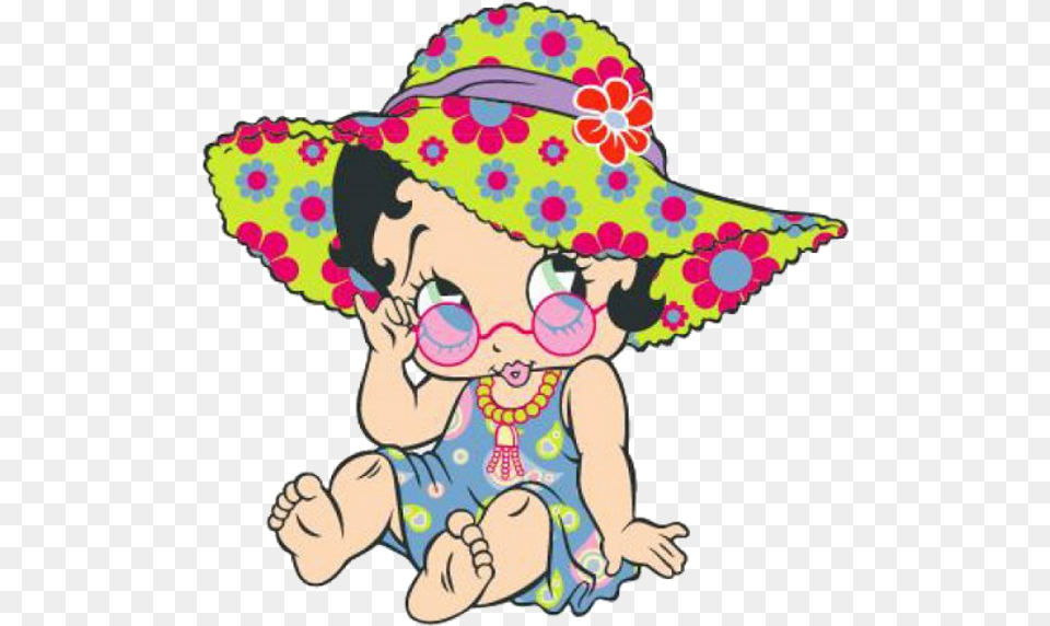 Betty Boop Clipart Baby Betty Boop, Clothing, Hat, Sun Hat, Person Free Png Download