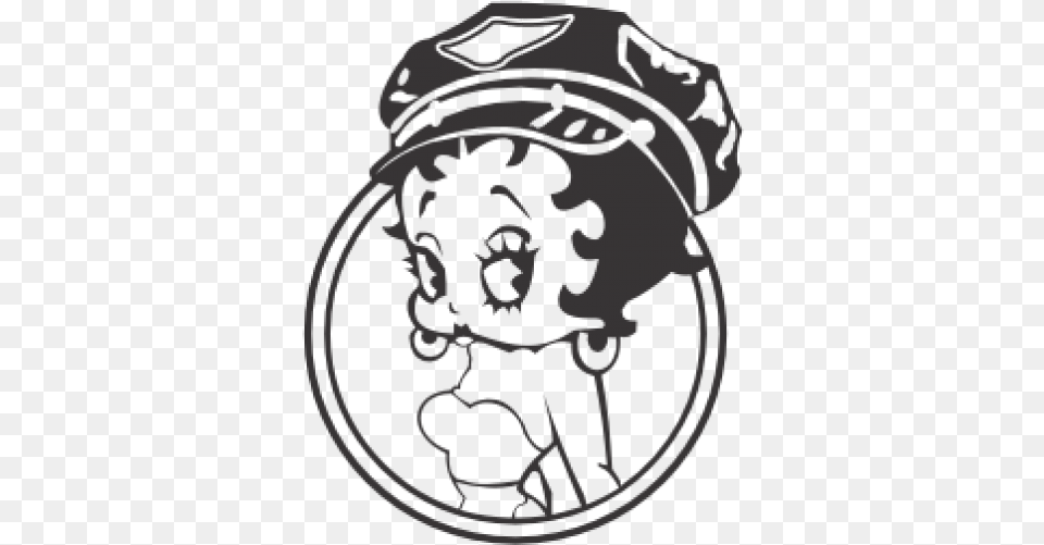 Betty Boop Dibujo Blanco Y Negro, Person, Stencil Free Transparent Png