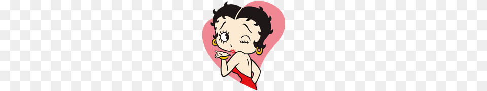 Betty Boop Line Sticker, Cartoon, Baby, Person, Face Free Png