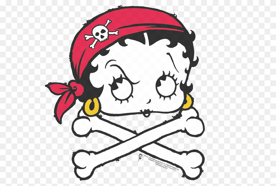 Betty Boop Pirate Juniors T Shirt Sons Of Gotham, Person, Baby, Face, Head Png Image
