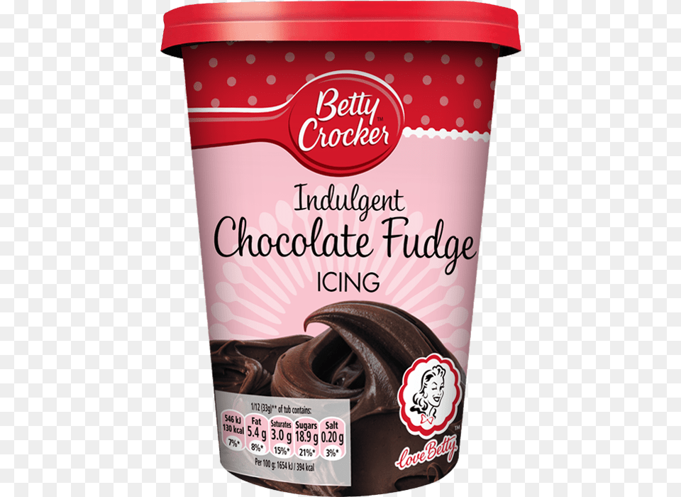 Betty Crocker Chocolate Fudge Icing, Food, Ice Cream, Cream, Dessert Free Png Download