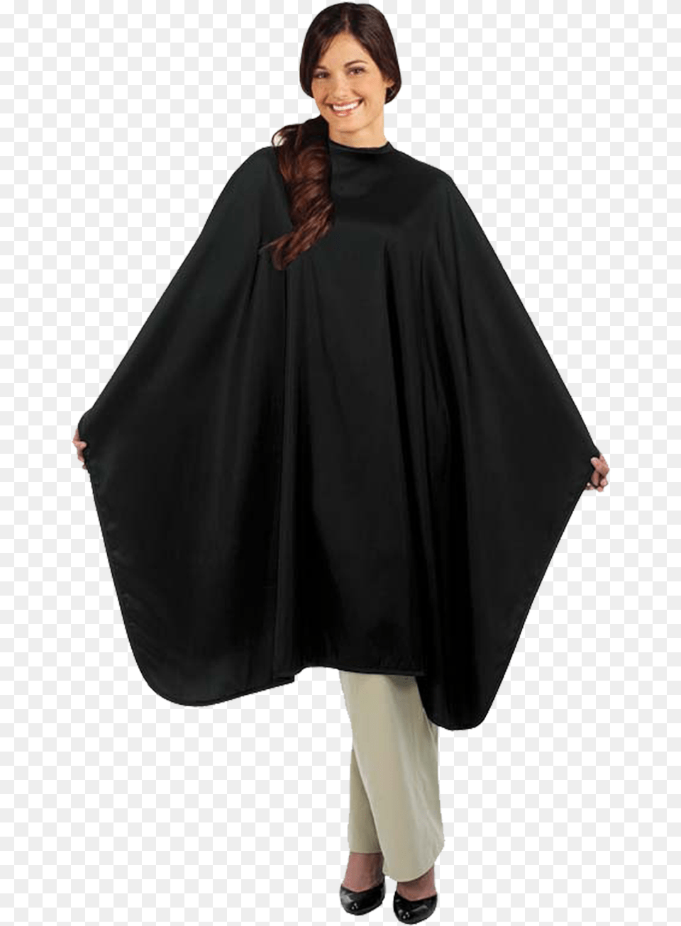 Betty Dain Signature Shimmer Styling Cape Betty Dain Classique Styling Cape Black 120cm X, Fashion, Person, Female, Adult Free Png Download