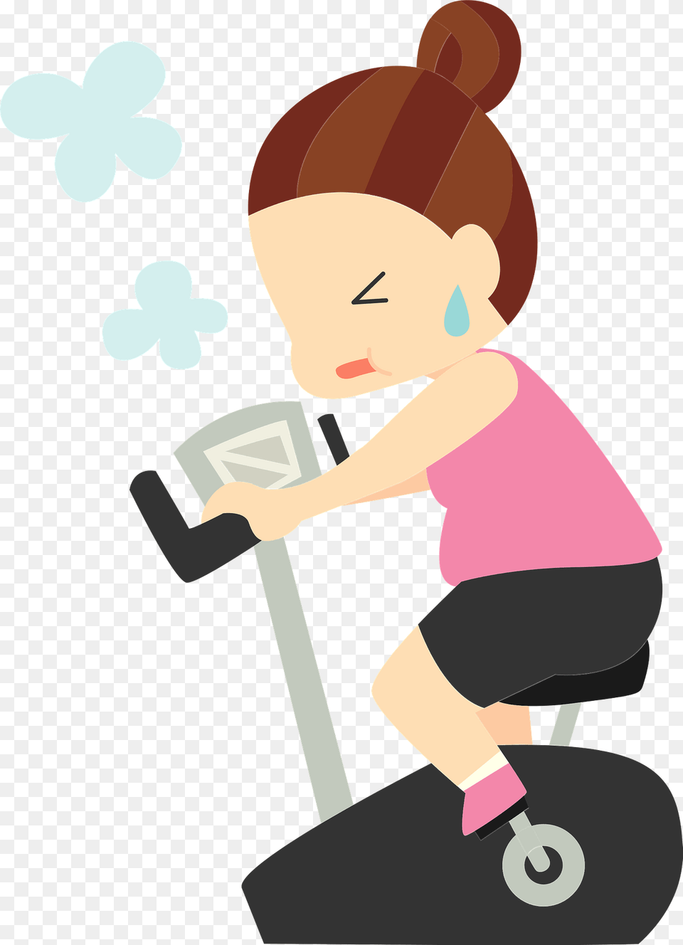 Betty Fat Woman Is Exercising Clipart, Baby, Cleaning, Person Free Png Download