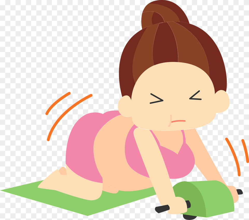 Betty Fat Woman Is Exercising Clipart, Indoors, Face, Head, Person Free Transparent Png