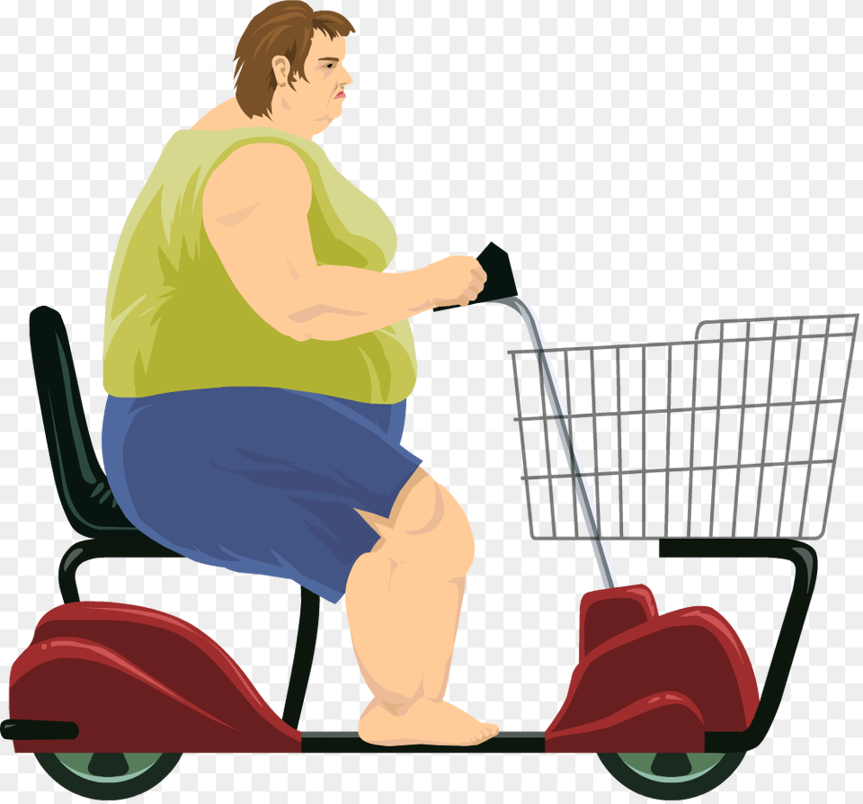 Betty Happy Wheels Characters, Vehicle, Transportation, Scooter, Adult Free Transparent Png