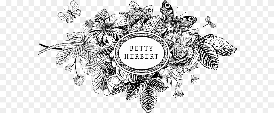 Betty Herbert Flowers Vector Vintage, Art, Floral Design, Graphics, Pattern Free Transparent Png