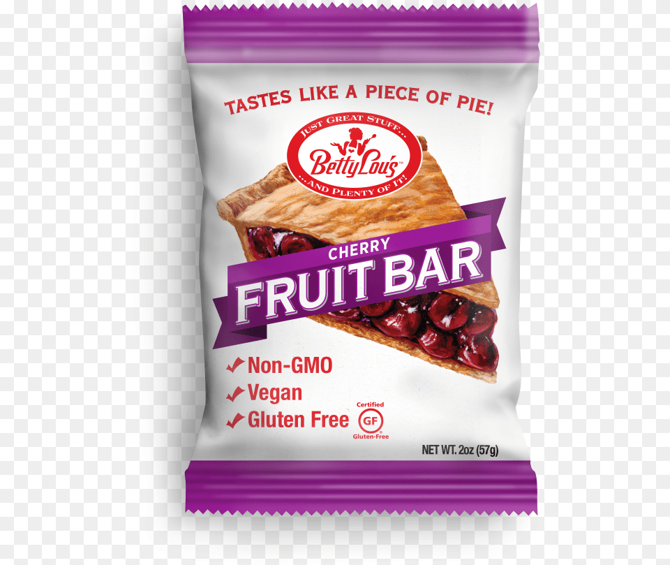 Betty Lou39s Fruit Bars Gluten Cherry 2 Oz, Dessert, Food, Pastry, Plant Png Image