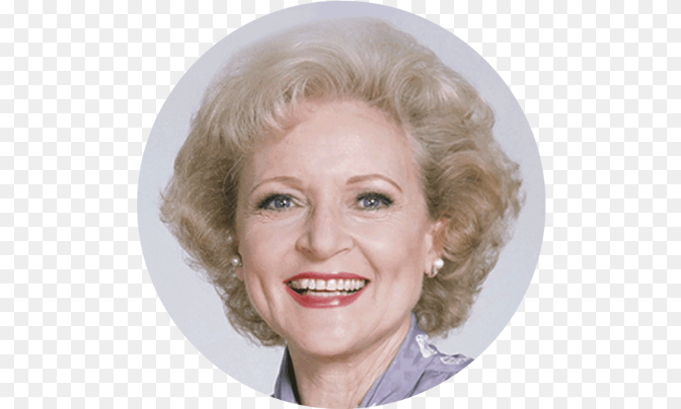 Betty White Button Blond, Accessories, Smile, Portrait, Photography Png