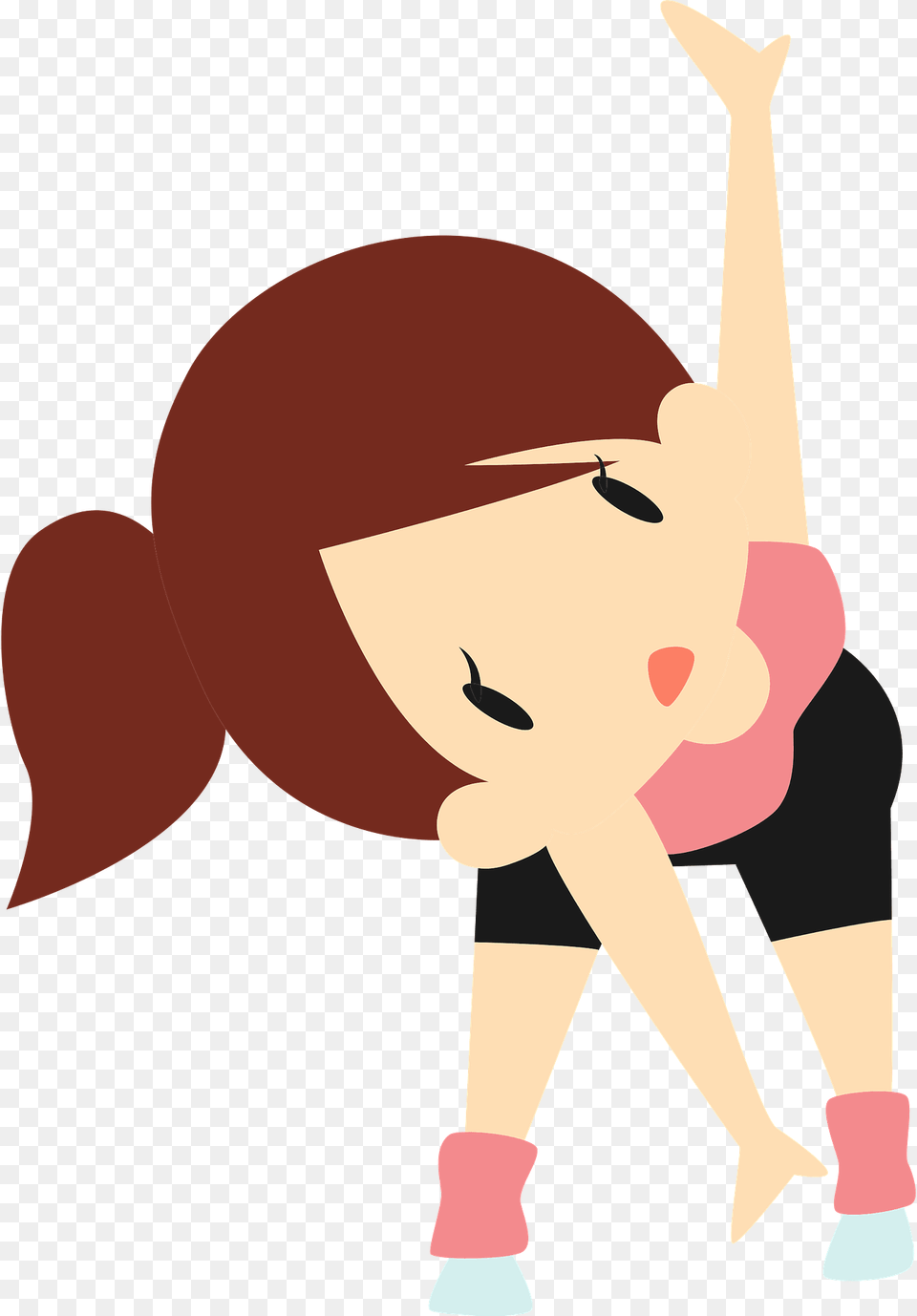 Betty Woman Is Doing Aerobic Exercise Clipart, Cartoon, Baby, Person Png