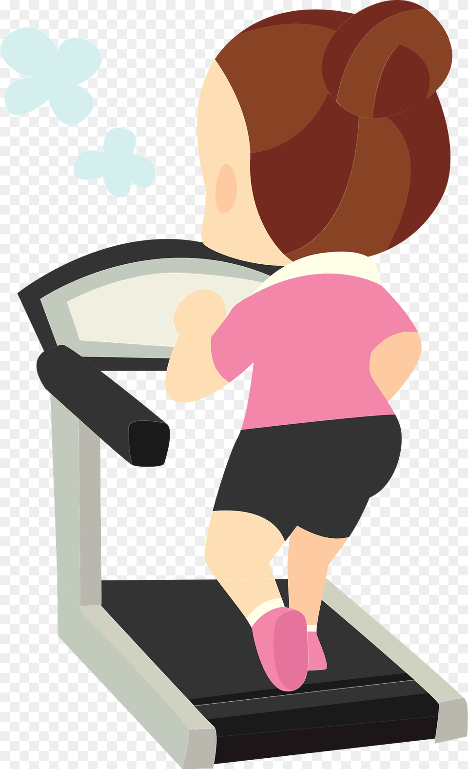 Betty Woman Jogging On A Treadmill Clipart, Baby, Person, Scale Png