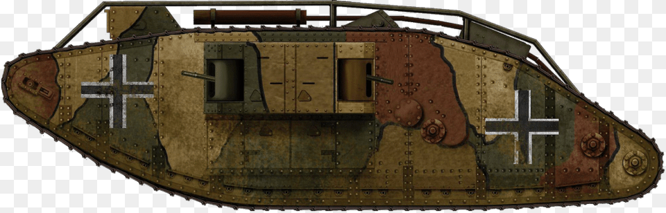Beutepanzerwagen Iv Female Tanque Da Primeira Guerra Mundial, Armored, Military, Tank, Transportation Free Png