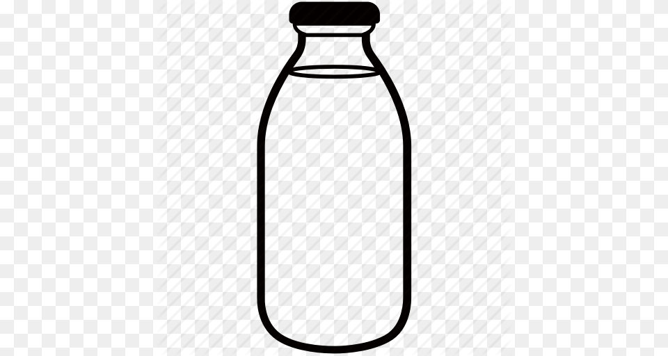 Beverage Bottle Drink Glass Juice Milk Icon, Water Bottle, Jar Free Png Download