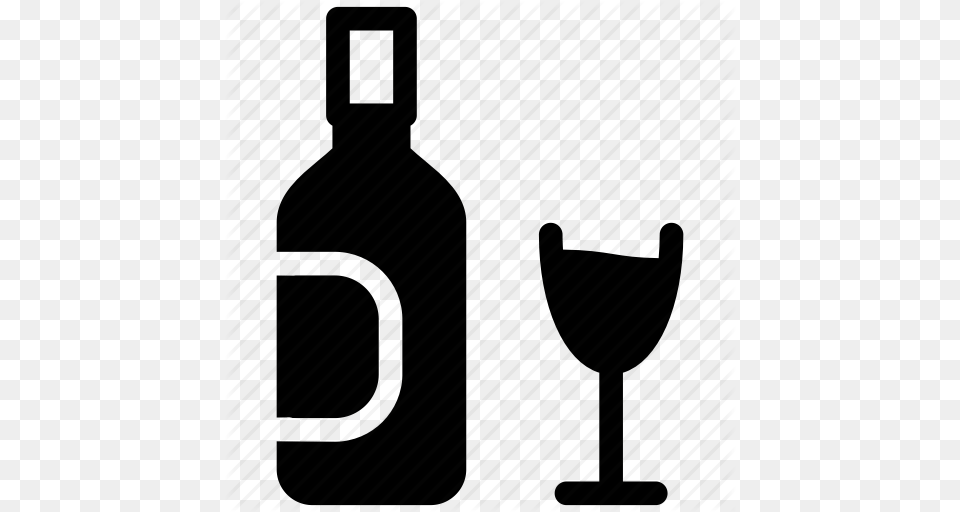 Beverage Bottle Vodka Whisky Wine Icon, Alcohol, Liquor, Wine Bottle, Glass Free Png Download
