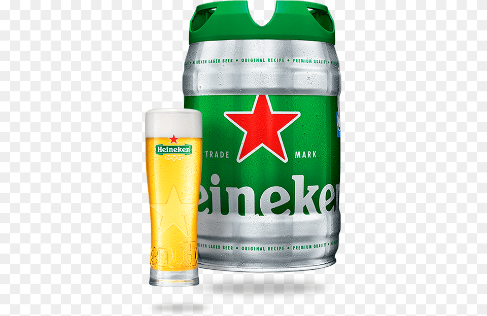 Beverage Can Heineken Draught Keg, Alcohol, Beer, Glass, Lager Free Transparent Png