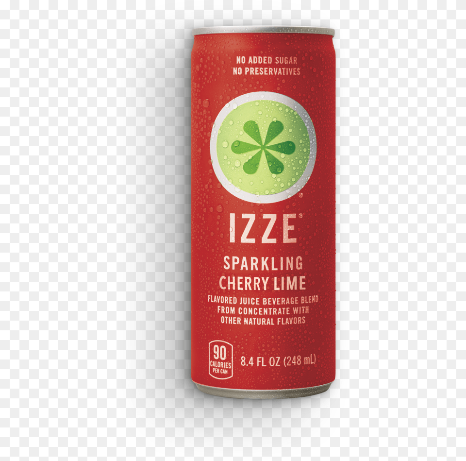 Beverage Can Izze Cherry Lime Can, Tin Free Png Download