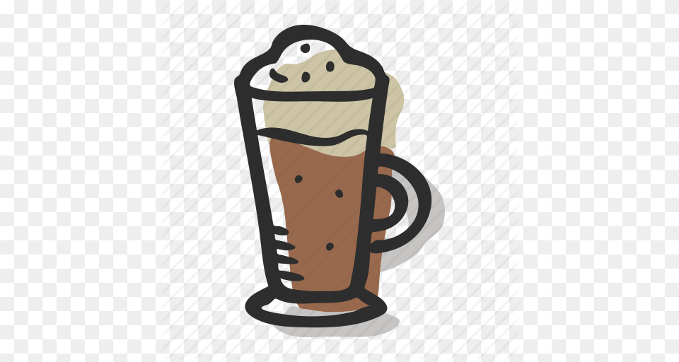 Beverage Cappuccino Coffee Coffee Cup Iced Cappuccino Icon, Alcohol, Beer, Glass, Ammunition Png
