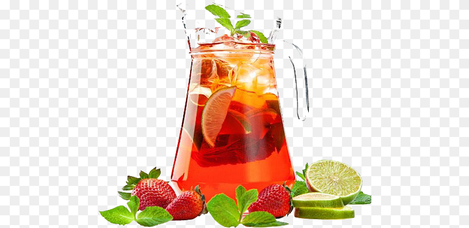 Beverage Transparent Images Beverage, Strawberry, Berry, Produce, Plant Free Png Download