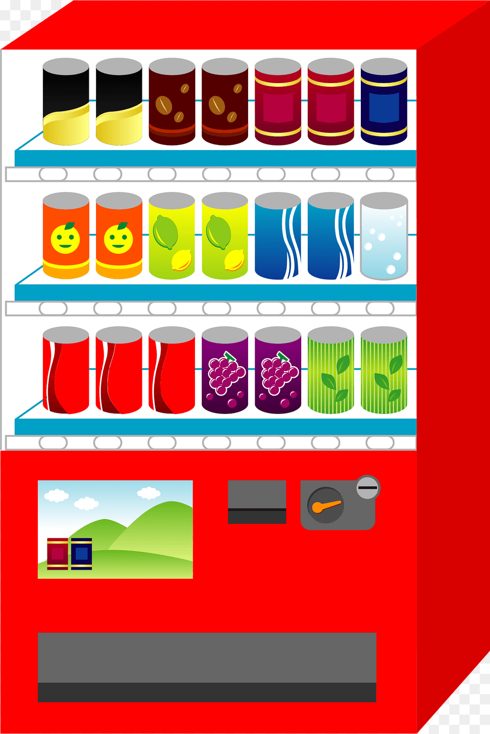 Beverage Vending Machine Clipart, Vending Machine, Tape Png Image