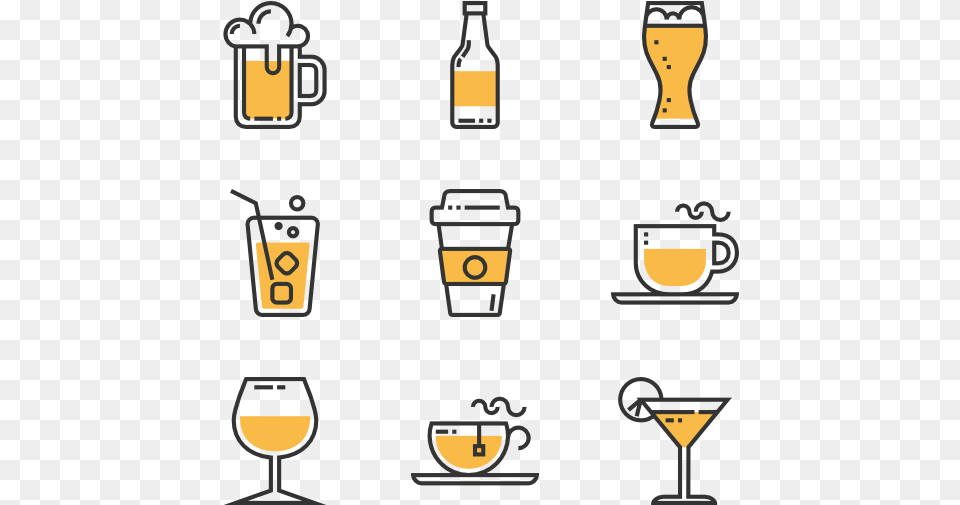 Beverages Icons, Alcohol, Beer, Beverage, Glass Png Image