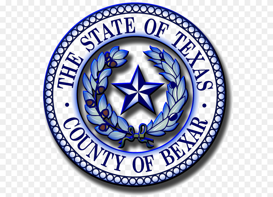 Bexarcounty Bexar County Texas Logo, Emblem, Symbol, Plate Png