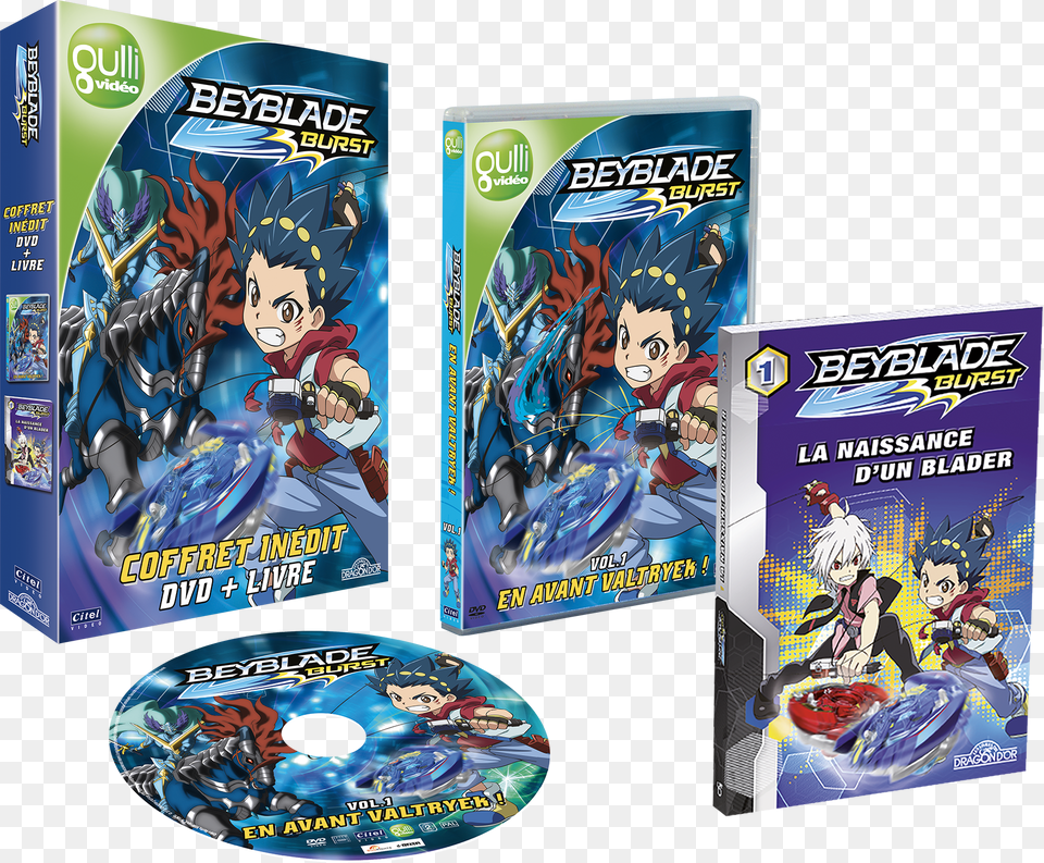 Beyblade 3d Coffretdvd Livre, Baby, Person, Book, Publication Png Image