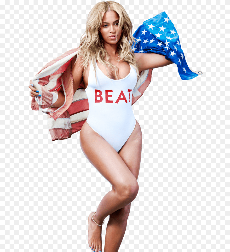 Beyonce Beyonce Red White And Blue, Adult, Swimwear, Person, Female Png
