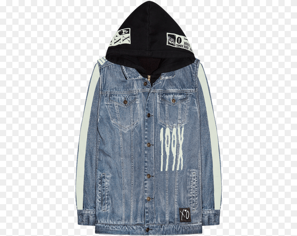 Beyonce Celebrity Tour Merch Beyloved Bodysuit Weeknd Xo Denim Scanners Jacket, Clothing, Coat, Vest, Pants Png