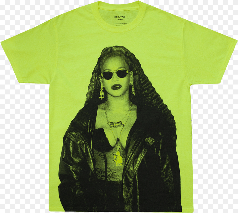 Beyonce Holiday T Shirt, Accessories, T-shirt, Sunglasses, Person Free Transparent Png