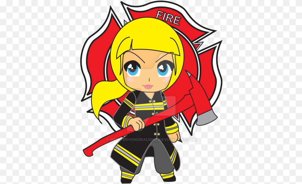 Beyonce Vector Chibi Clipart Firefighter Woman, Book, Comics, Publication, Baby Free Png Download