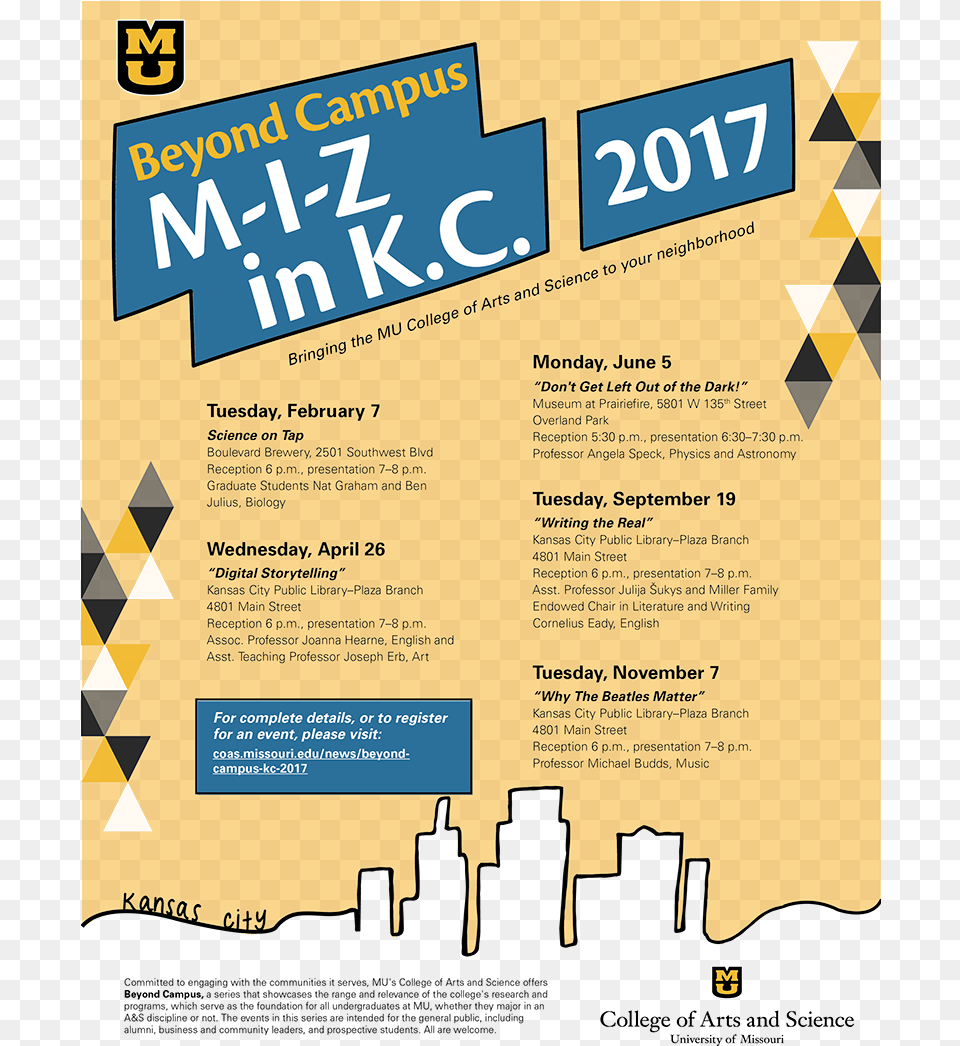 Beyond Campus Kc Series Poster University Of Missouri, Advertisement Png Image