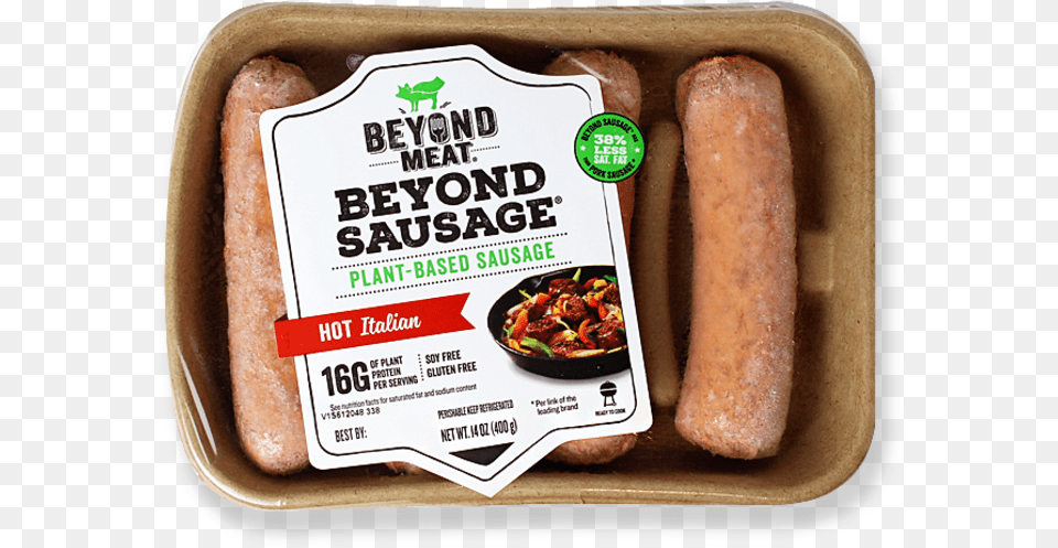 Beyond Meat Hot Italian Sausage, Food, Hot Dog, Bread Free Transparent Png