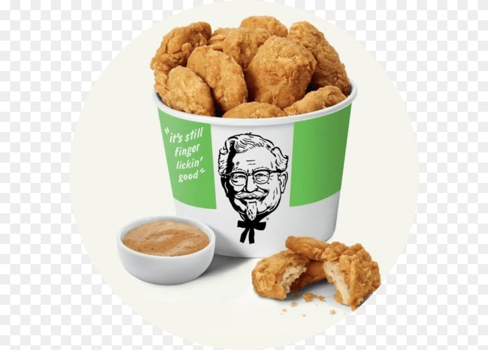 Beyond Meat Kentucky Fried Chicken Nuggets Kfc Plant Based Chicken, Fried Chicken, Food, Head, Person Png