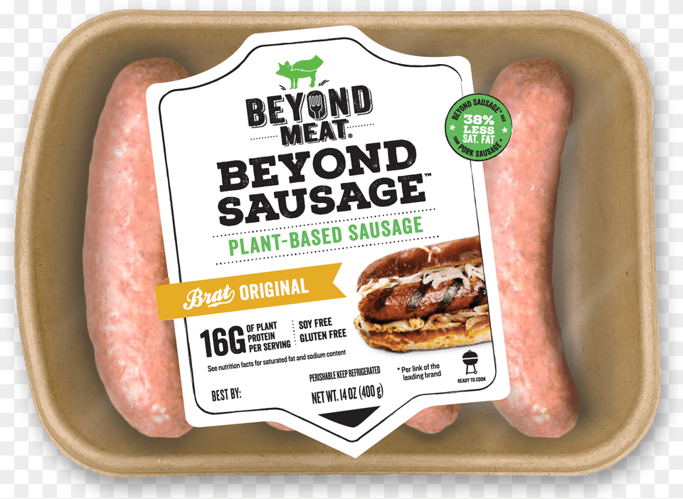 Beyond Meat Vegan Sausage, Burger, Food, Pork Png