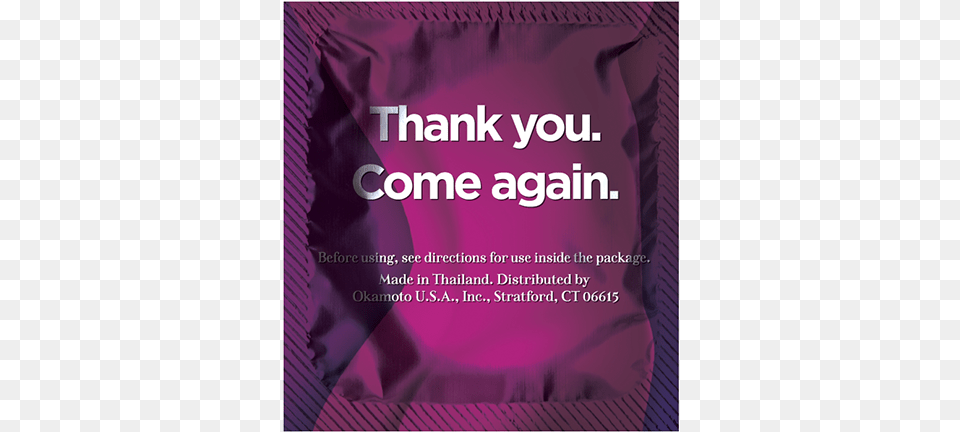 Beyond Seven Condoms Foil Wrappers Poster, Advertisement, Purple, Person Free Png