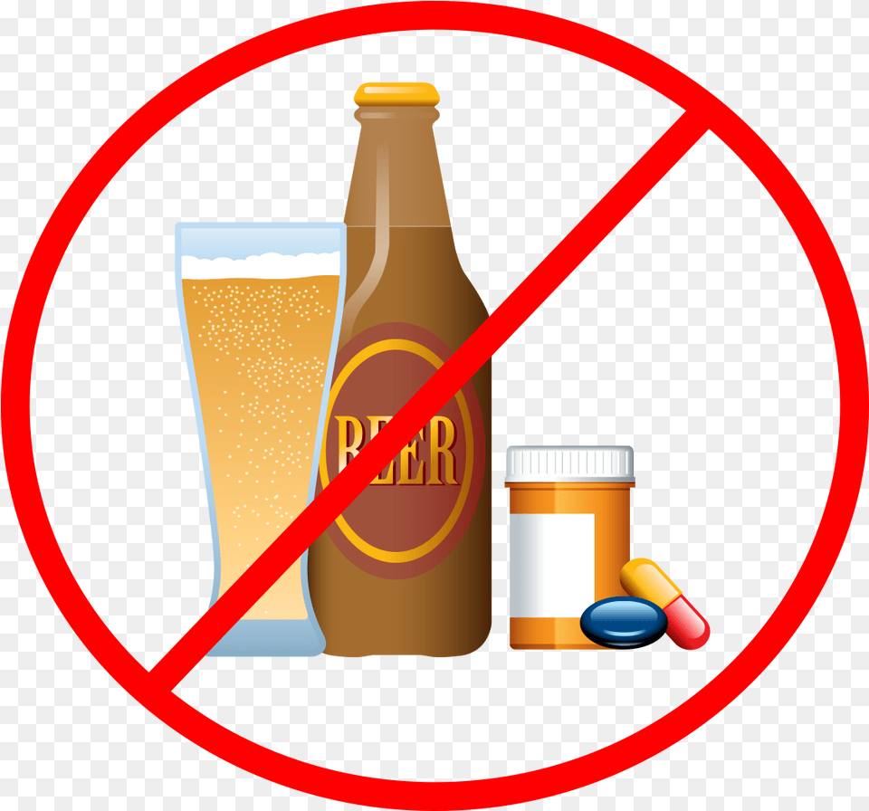 Beyond The Cpap Machine Beer Bottle Crossed Out, Alcohol, Beverage, Lager, Beer Bottle Free Transparent Png