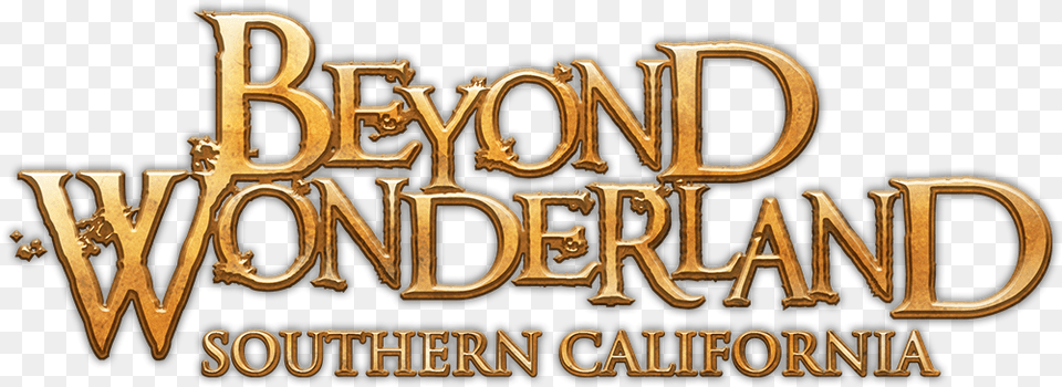 Beyond Wonderland Beyond Wonderland Logo, Gold, Text Png Image