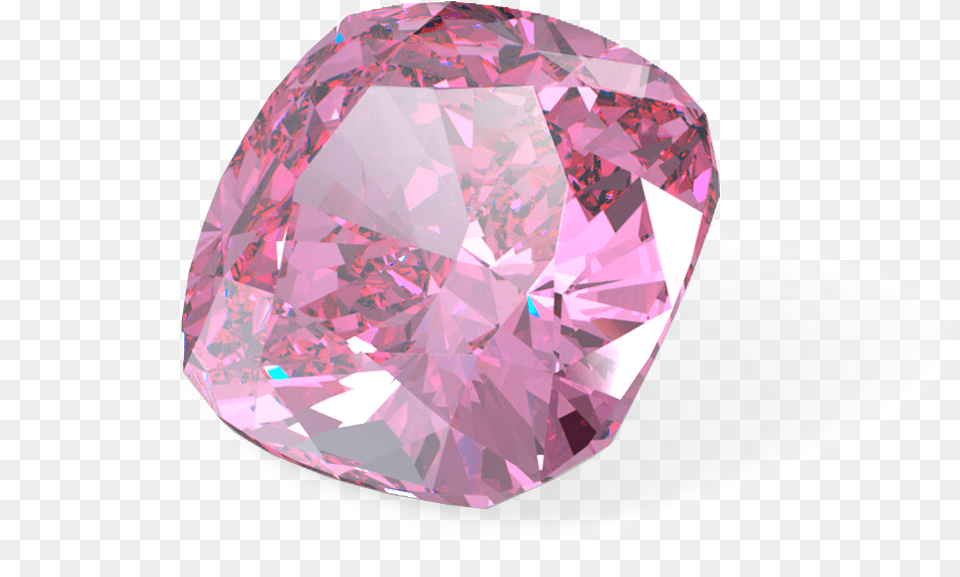 Bezel Cushion Pink Sapphire 18kt Rose Gold Diamond, Accessories, Gemstone, Jewelry, Mineral Free Png Download