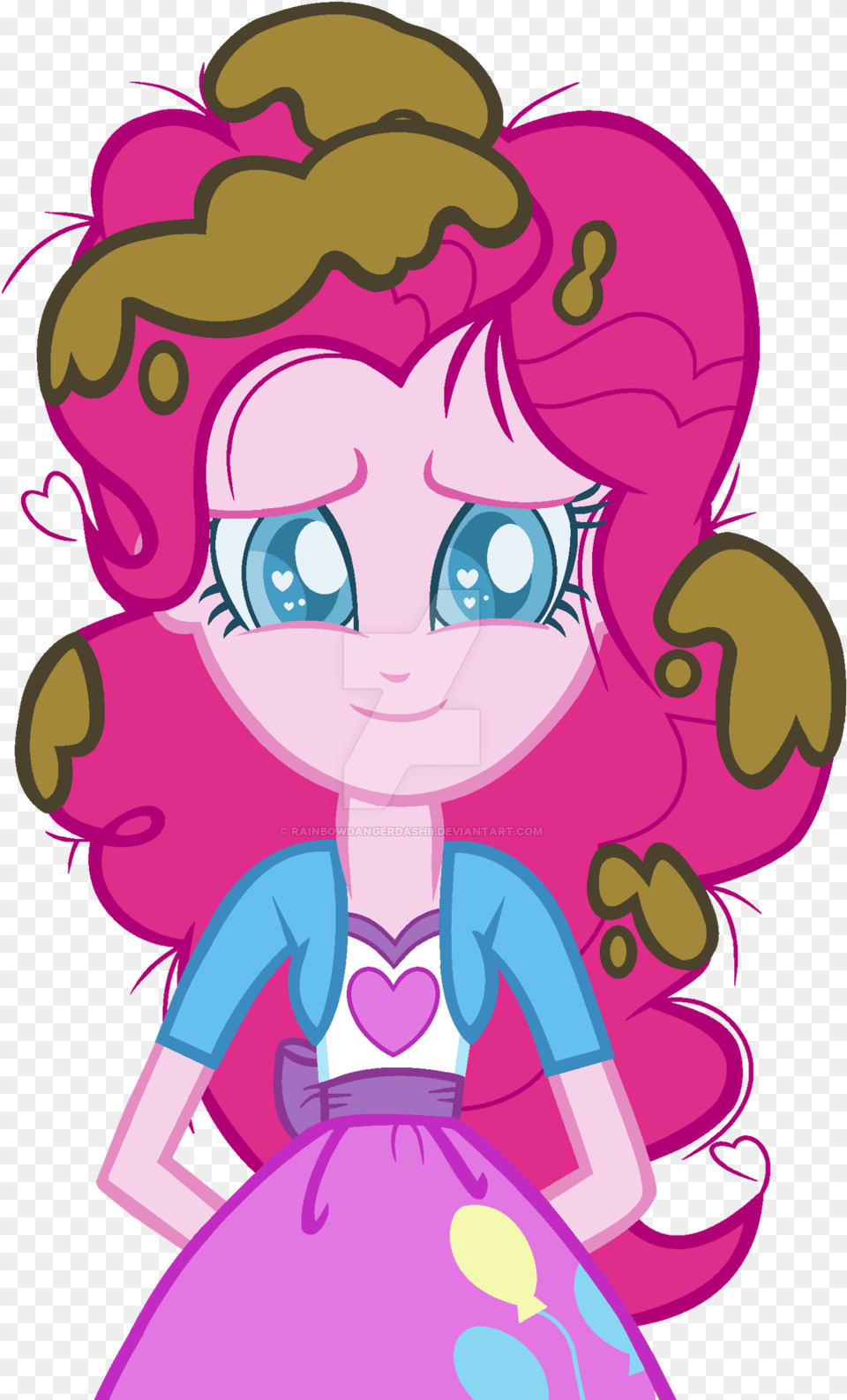 Bezziie Colored Pupils Equestria Girls Heart Eyes Eqg Pinkie Pie, Purple, Book, Comics, Publication Free Png